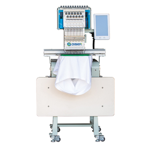 DSC-J1201 Mini Einkopf-Stickmaschine 30*40 cm Hut T-shirt Automatische Nähen Stickmaschine Computergesteuert