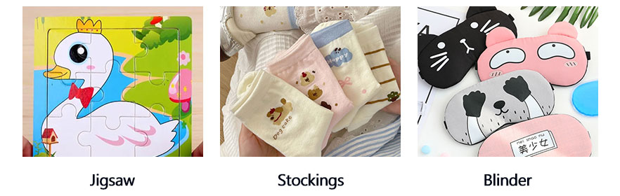 -Puzzle, Strumpf, Blindkissen 