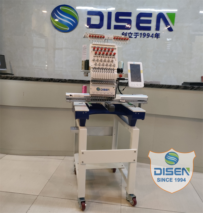 DS-W1201 Automatisierte Etiketten-Einzelkopf-Stickmaschine für China-Fabrik