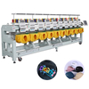 Qualität 10 Kopf Stickmaschine Kappe/T-Shirt/Kleidungsstück/flache automatische Stickmaschine 