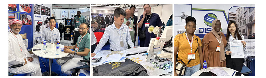 Dubai Ausstellung, Foto mit Kunden