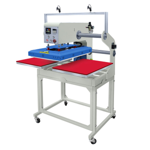 DS-7C Doppelstation-Wärmeübertragungsdruck-Pneumatik-Doppelseiten-Heißpressmaschine für T-Shirts 40 * 60 cm
