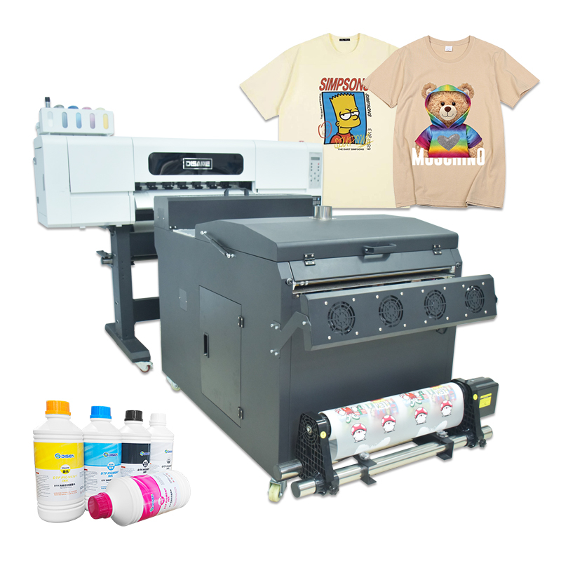 DS-MC760DW A1 Digitaler DTF-Drucker 60 cm Wärmeübertragung PET-Film 2 oder 4 Kopf 70 cm DTF-Maschine