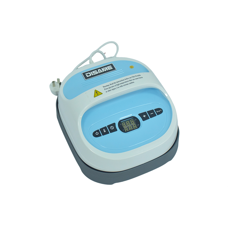 Handgehaltene Sublimations-Heißpressmaschine mit Mini-Wärmeübertragung auf Sicherheitsbasis für T-Shirts