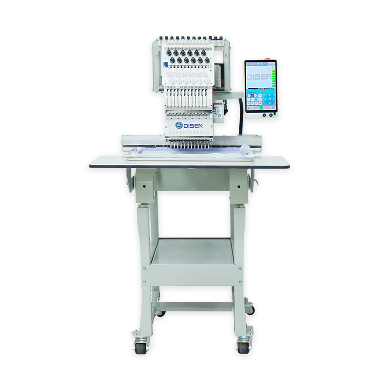 DSC-J1201 Mini Single Head Stickmaschine 30*40 cm Hut T-Shirt Automatisch Nähstickmaschine Computerisiert