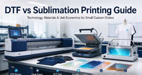 DTF vs. Sublimation: Was ist besser für kleine Aufträge?