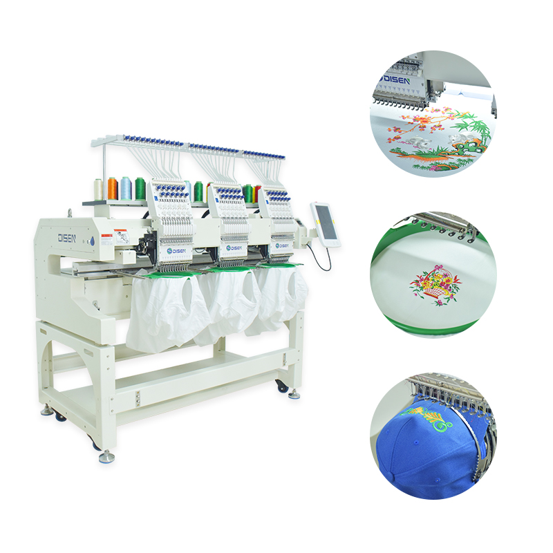 DS-J1203 Drei Köpfe 12 Nadeln Stickmaschine
